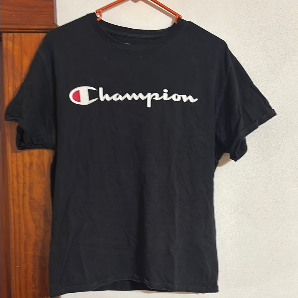 Champion Black Short Sleeve Tee